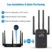 Urant U9 300Mbps WiFi Repeater Signal Amplifier, US Plug, White - 2