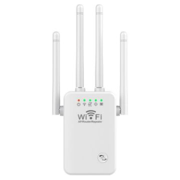Urant U9 300Mbps 2.4G WiFi Repeater Signal Amplifier UK Plug White - 1
