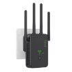 Urant U10 1200Mbps WiFi Repeater with 4 Antennas US Plug Black - 1