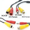 4 Pin Aviation Female to RCA Female Car Camera Adapter, 50cm Wire - 4