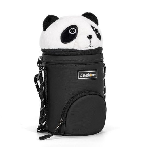 Cwatcun D162 Camera Lens Cover - Large Cartoon Panda Design - 1