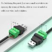 JUXIN USB2.0 Type-A to 4 Pin Screw Terminal Block Adapter, Female - 6