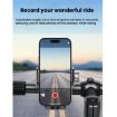 Blue Shock Absorption Gravity Phone Holder for Bikes & Motorcycles - 6