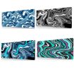 Abstract Fluid Mouse Pad - Large Desk Mat 300x700x2mm Gamer Office - 2