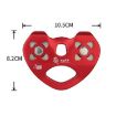 XINDA TP-Q9720 Jungle Crossing Heart Shape Double Axle Pulley - 3