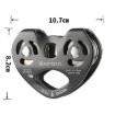XINDA XD-Q9676 Double Axle Pulley, Outdoor Rope Transport (Red) - 3