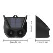 N911V Solar Flash Animal Repeller Outdoor Warning Light - 3