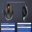 MKESPN W601 Silent Wireless Macro Gaming Mouse 12800DPI Black - 3