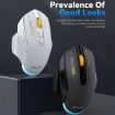 MKESPN W601 Silent Wireless Macro Gaming Mouse 12800DPI Black - 4