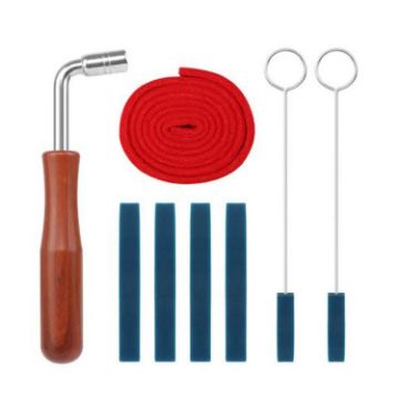 Blue Piano Tuning Tool Set - 8pcs Wrench & Stop Tape Accessories - 1