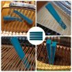 Blue Piano Tuning Tool Set - 8pcs Wrench & Stop Tape Accessories - 6