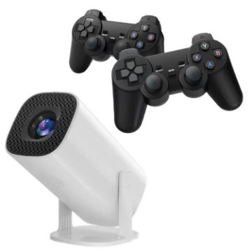 P30 Projector: Android 11, Wireless Controller, 720P, UK Plug - 1