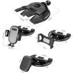 CD Slot Mobile Phone Holder, Clip Type Black - 2