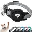 Reflective Blue Pet Collar with AirTag Silicone Case and Bell - 2