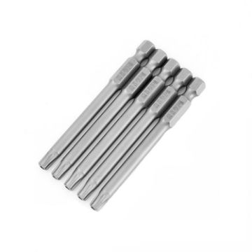 WEILIGU 5pcs T27 Magnetic S2 Pneumatic Drill Bit Set 50mm - 1