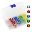 500pcs LED Set: 5 Colors F5 Light Emitting Diodes Boxed - 2