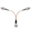 15cm Coaxial RF Cable F Male to Dual Female Splitter - 3