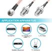 15cm Coaxial RF Cable F Male to Dual Female Splitter - 6