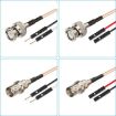 BNC Female to Dual DuPont Female Adapter Cable (0.3m) RG316 RF Test - 2