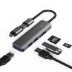 Blueendless 5-in-1 Type-C HUB Dock: USB3.0 x3 + SD/TF3.0 Expansion - 1