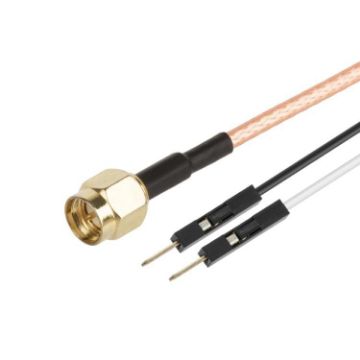 SMA Male to Dual DuPont Male RG316 RF Adapter Cable 0.3m - 1