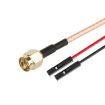 SMA Male to Dual DuPont Female RF Extension Cable (0.3m) - 1