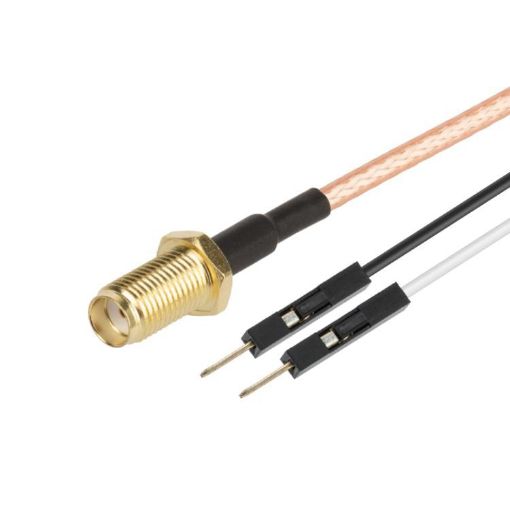 SMA Female to Dual DuPont Male RF Test Adapter Cable 0.3m - 1