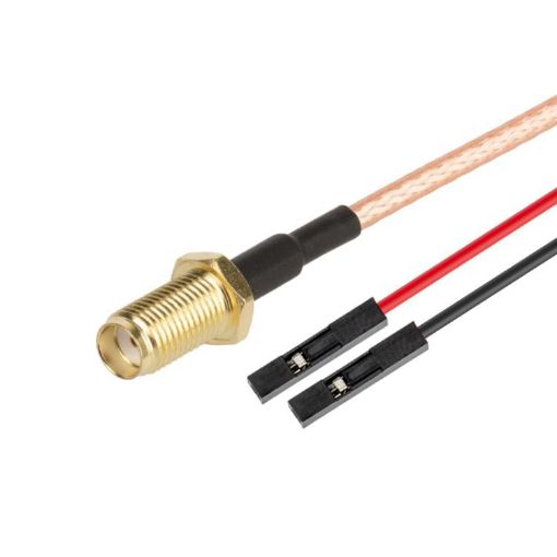 SMA Female to Dual DuPont Female RF Adapter Cable 0.5m - 1