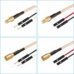 SMB Male to Dual DuPont Male RF Adapter Cable (0.5m) - 2
