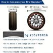 14" Thickened Imitation Leather Spare Tire Cover w/ Reflective Stripes - 4
