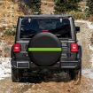 15" Thickened Imitation Leather Spare Tire Cover with Reflective Stripes - 6