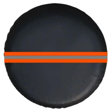 16" Thickened Imitation Leather Spare Tire Cover, Reflective (FG-2 Red) - 1