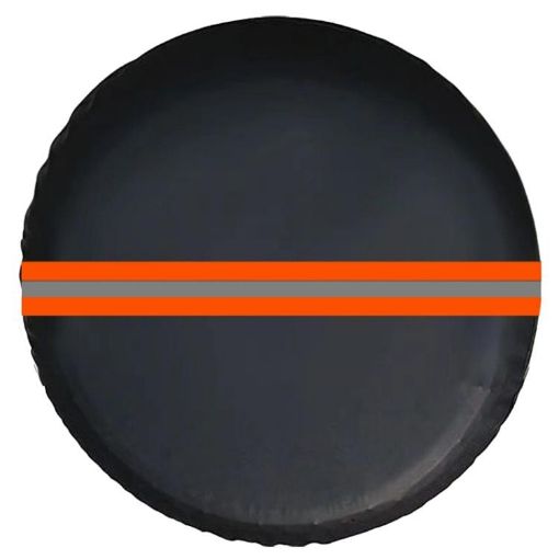 16" Thickened Imitation Leather Spare Tire Cover, Reflective (FG-2 Red) - 1