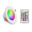 RGB+White Recessed Ceiling Lamp 10W 220V with Remote Control - 1
