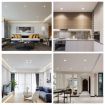 RGB+White Recessed Ceiling Lamp 10W 220V with Remote Control - 5