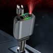 E1 Car Bluetooth MP3 Charger with Starry Sky Spotlight (Black) - 2