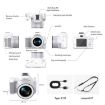 2K Ultra HD Mini Digital Camera, 48MP, Portable, White - 3