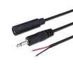 3.5mm Mono Cable 2Pin AUX Audio Power Cord, 25cm - 2