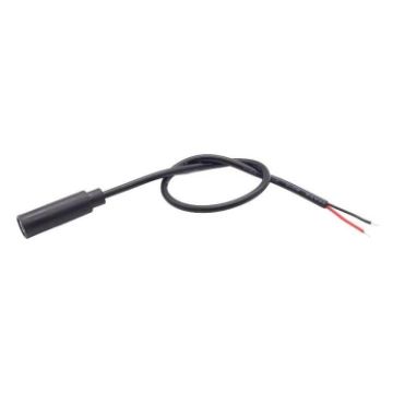 3.5mm Female Mono 2Pin AUX Cable, 25cm Audio Power Cord - 1