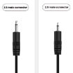 3.5mm Female Mono 2Pin AUX Cable, 25cm Audio Power Cord - 5