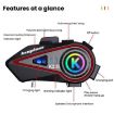 Kuqibao K23S Motorcycle Helmet Bluetooth Earphones with Intercom - 2
