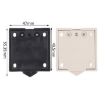 White Self-Resetting Cabinet Door Light Switch for Wardrobe - 5