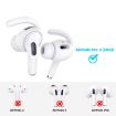 AhaStyle PT189 Silicone Ear Hooks for AirPods Pro 2 (Black Small) - 2