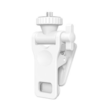 Universal 1/4 Screw Fill Light Clip for GoPro & Laptop (Large Flat-White) - 1