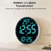 11.6" RGB Wall Clock, Remote-Controlled, Multi-Functional, Bamboo - 4