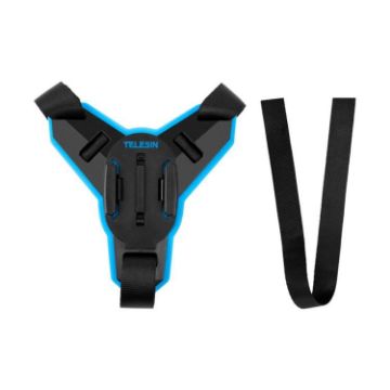 TELESIN Helmet Chin Mount Bracket for GoPro/DJI/Insta360 Cameras - 1