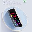 RGB Digital Alarm Clock, 11 Colors, 6 Brightness Levels, 2 Alarms - 3