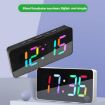 Dynamic RGB Alarm Clock: 11 Colors, 6 Brightness Levels (Black Shell) - 2