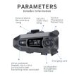 A1 IP67 Waterproof Bluetooth Motorcycle Helmet Headset, Hard Mic - 3