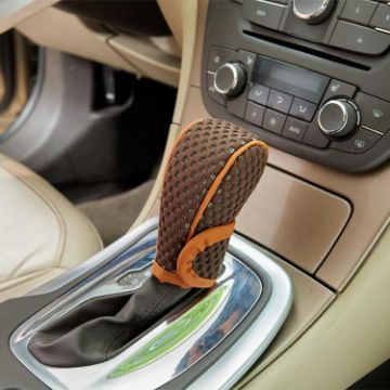 Universal Car Gearshift Cover, Coffee Brown, Auto Transmission - 1